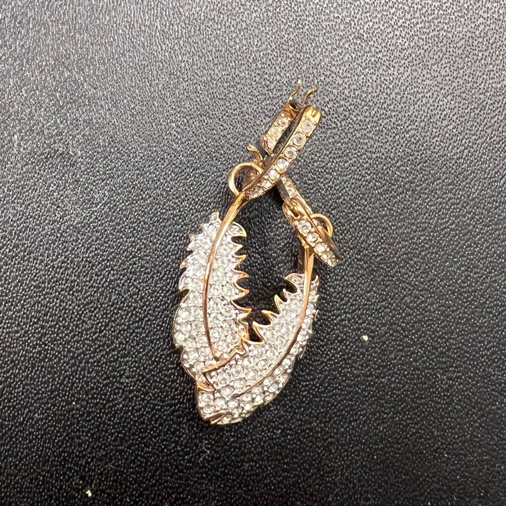 Swarovski Rose Gold Hoop Earrings with Charms